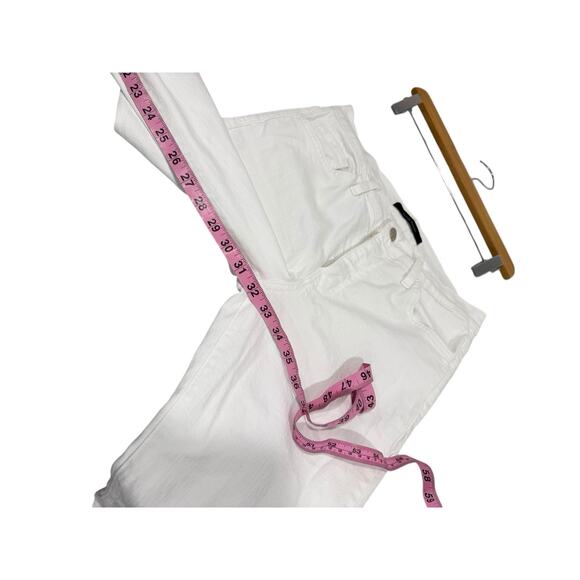 Flying Monkey Denim Stretch White Flare Jeans Women’s Size 29 - Picture 7 of 7